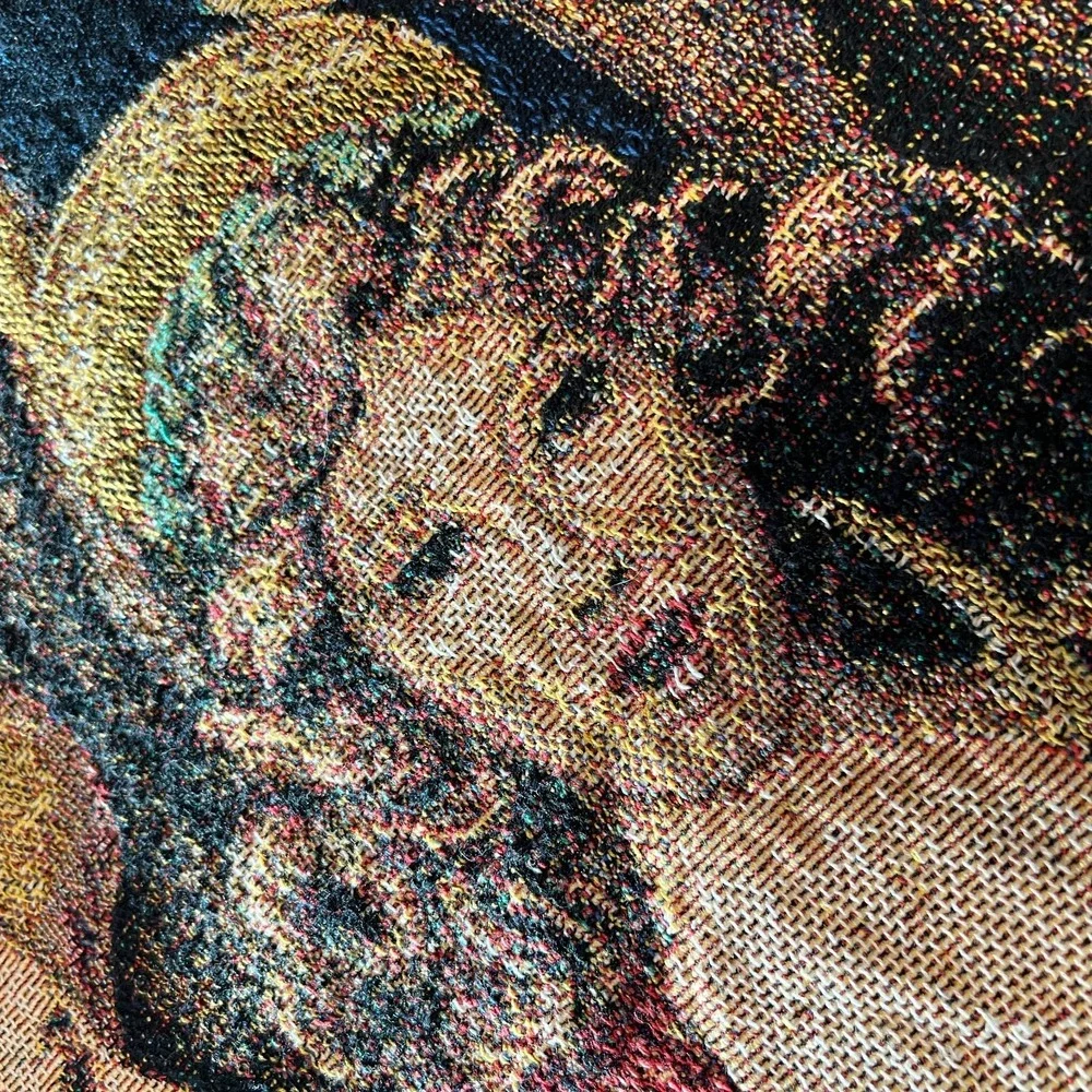 New Tapestry Angel Throw Blanket NWT & Decorative Pillow Christmas Holiday Lot